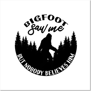 Bigfoot Silhouette Posters and Art